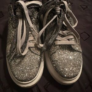 Sparkly Silver women's  Shoes, SOUTHERN FRIED CHICS
